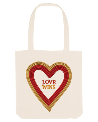Tote Bag Brodé "Love Wins"