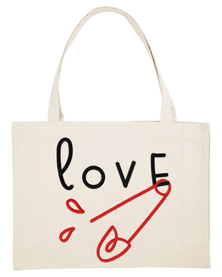 Shopping Bag Brodé "Love"