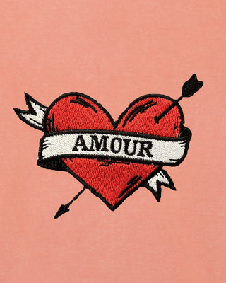 Polo Vintage Brodé "Amour"