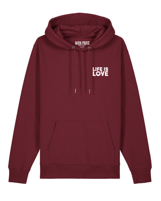 Hoodie Classic Brodé "Life is Love"