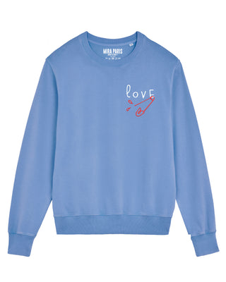 Sweatshirt Vintage Brodé "Love"