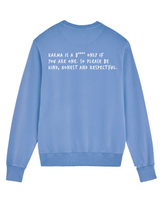 Sweatshirt Vintage Brodé "Karma is a B****"