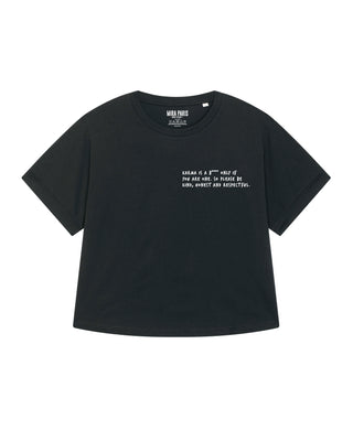 T-shirt Oversize Brodé "Karma Is A B****"