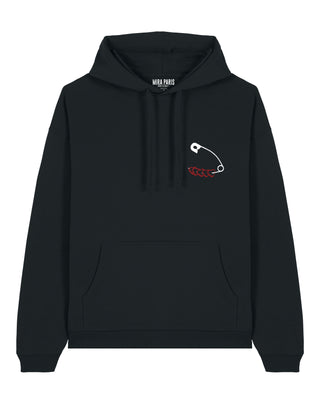 Hoodie Oversize Brodé "Heart Pins"