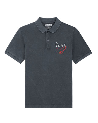 Polo Vintage Brodé "Love"