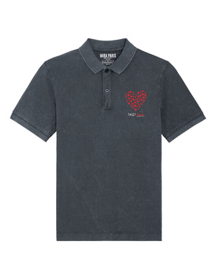 Polo Vintage Brodé "Sweet Heart"