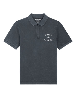 Polo Vintage Brodé "Hôtel De L'amour"