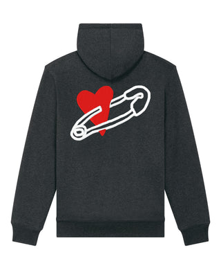 Hoodie Sherpa Brodé "Coeur Pins"