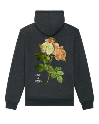 Hoodie Sherpa Brodé "Love and Roses"