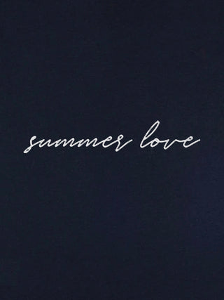 T-shirt Roll Up Brodé "Summer Love"