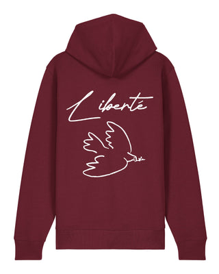 Hoodie à Zip Brodé "Liberté"