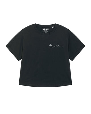 T-shirt Oversize Brodé "Amour"