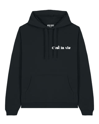 Hoodie Oversize Brodé "C'est La Vie"