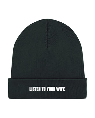 Beanie Classic Brodé "Listen to Your Wife"