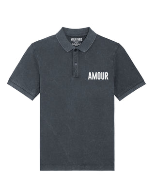 Polo Vintage Brodé "Amour"