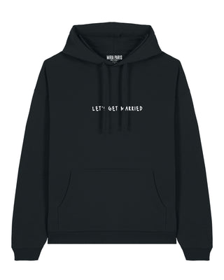 Hoodie Oversize Brodé "Let's Get Married"