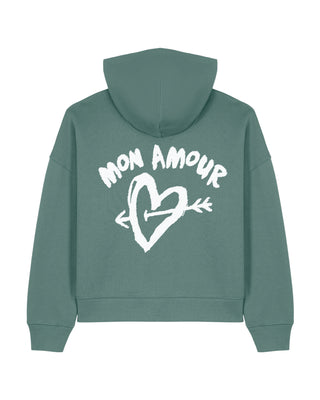 Cropped Hoodie "Mon Amor"