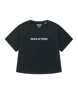 T-shirt Oversize Brodé "Pardon My French"