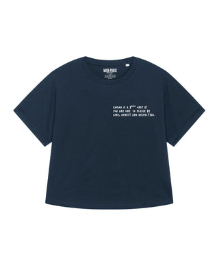 T-shirt Oversize Brodé "Karma Is A B****"