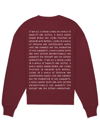 Sweatshirt Oversize "It Was All a Dream"