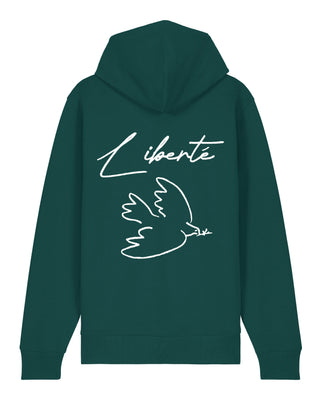 Hoodie à Zip Brodé "Liberté"