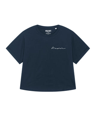 T-shirt Oversize Brodé "Amour"