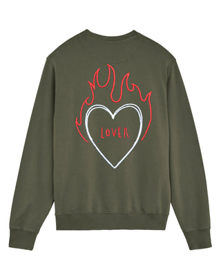 Sweatshirt Vintage Brodé "Lover"