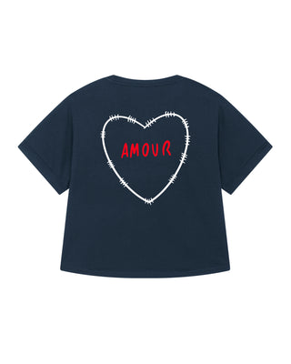 T-shirt Oversize  Imprimé au Dos "Amour"