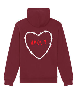 Hoodie Sherpa Brodé "Amour"