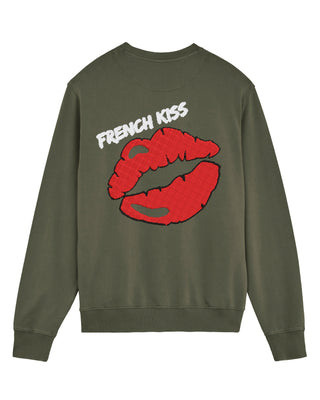 Sweatshirt Vintage Brodé "French Kiss"