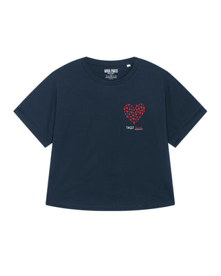 T-shirt Oversize Brodé "Sweet Heart"