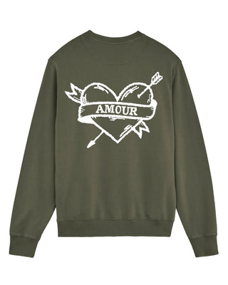 Sweatshirt Vintage Brodé "Amour"