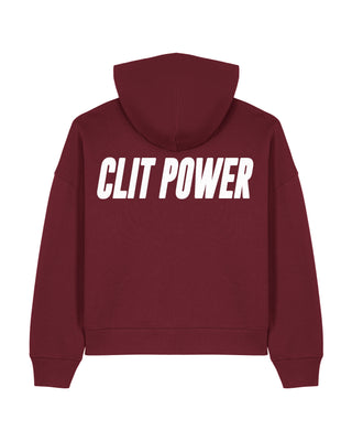 Cropped Hoodie "Clit Power"