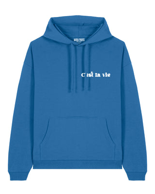 Hoodie Oversize Brodé "C'est La Vie"