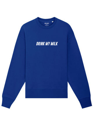 Sweatshirt Oversize Brodé "Drink My Milk"