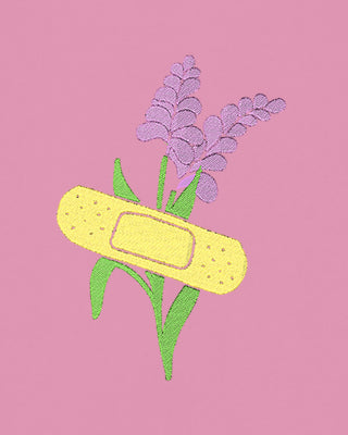 Cropped Hoodie à Zip Brodé "Bandage"