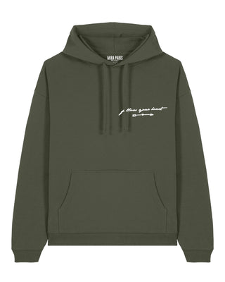 Hoodie Oversize Brodé "Follow Your Heart"