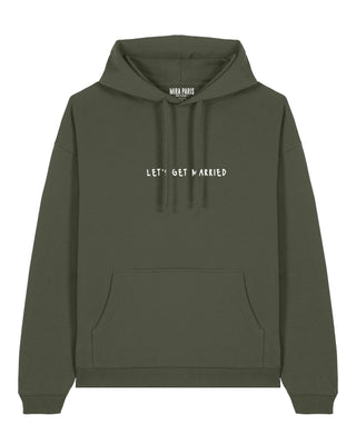 Hoodie Oversize Brodé "Let's Get Married"