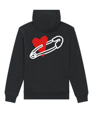 Hoodie Sherpa Brodé "Coeur Pins"