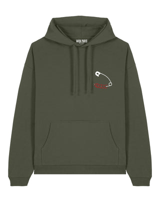 Hoodie Oversize Brodé "Heart Pins"