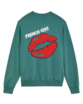 Sweatshirt Vintage Brodé "French Kiss"