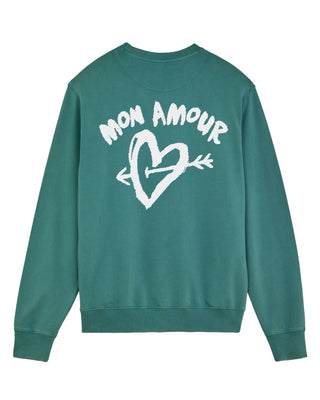 Sweatshirt Vintage Brodé "Mon Amour"