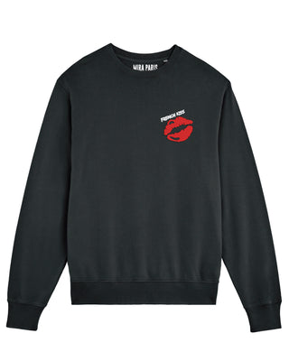 Sweatshirt Vintage Brodé "French Kiss"