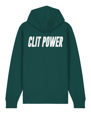 Hoodie à Zip Brodé "Clit Power"