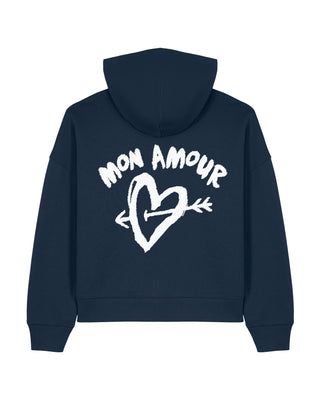 Cropped Hoodie "Mon Amor"