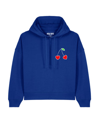 Cropped Hoodie Brodé “Cerises"