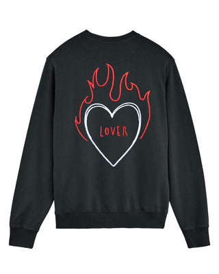 Sweatshirt Vintage Brodé "Lover"