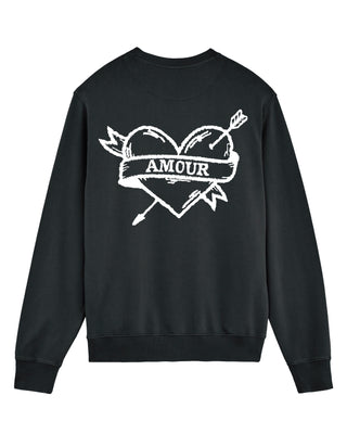 Sweatshirt Vintage Brodé "Amour"