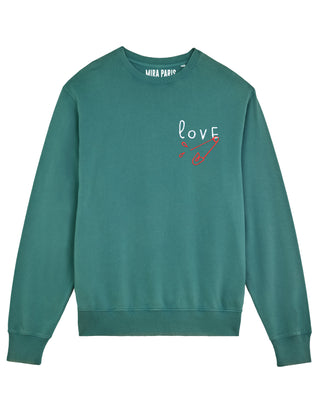 Sweatshirt Vintage Brodé "Love"