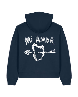 Cropped Hoodie Brodé "Mi Amor"